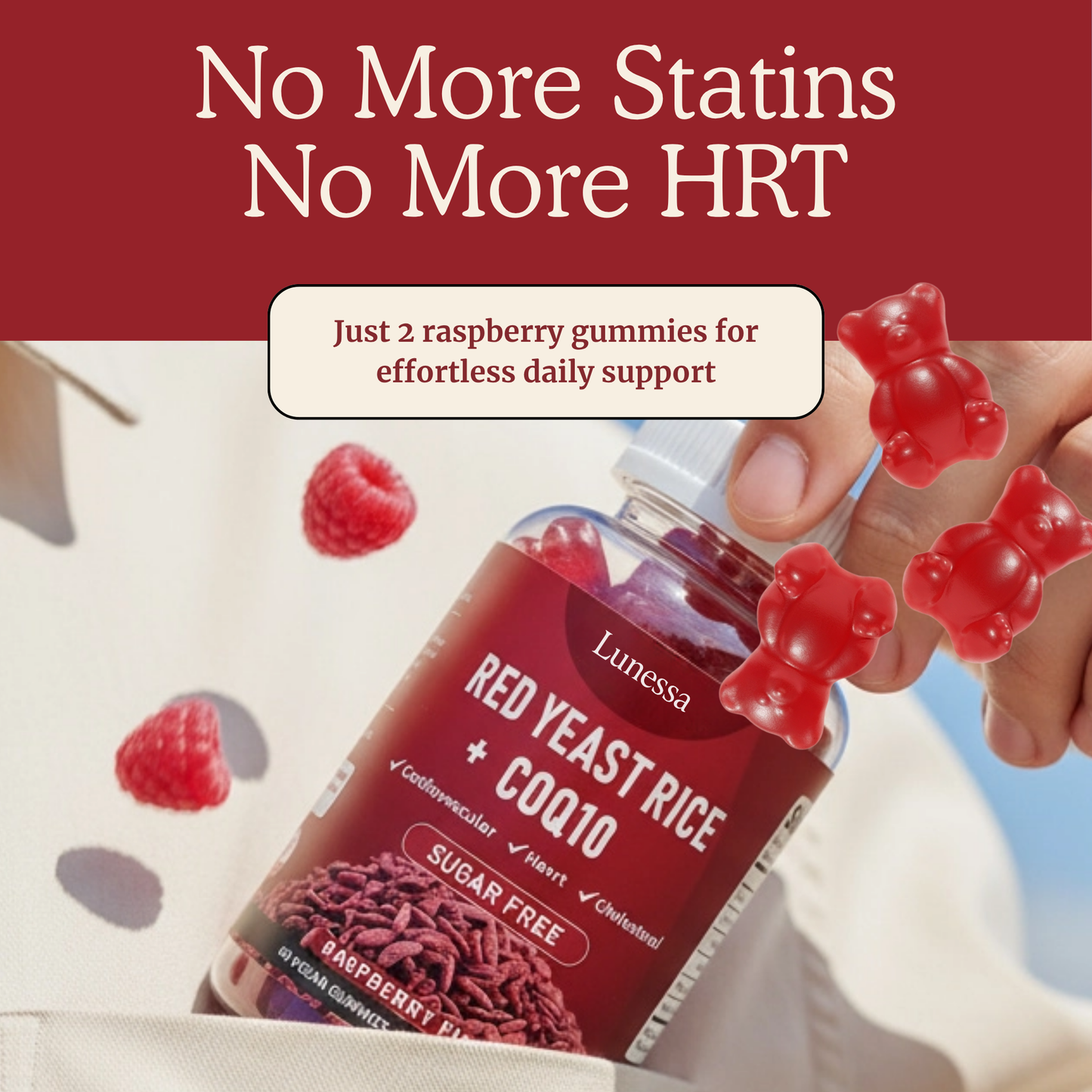 Lunessa® Red Yeast Rice + COQ10 Gummies